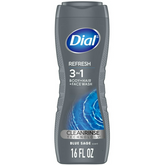 Dial Men 3in1 Body, Hair and Face Wash, Hydro Fresh,